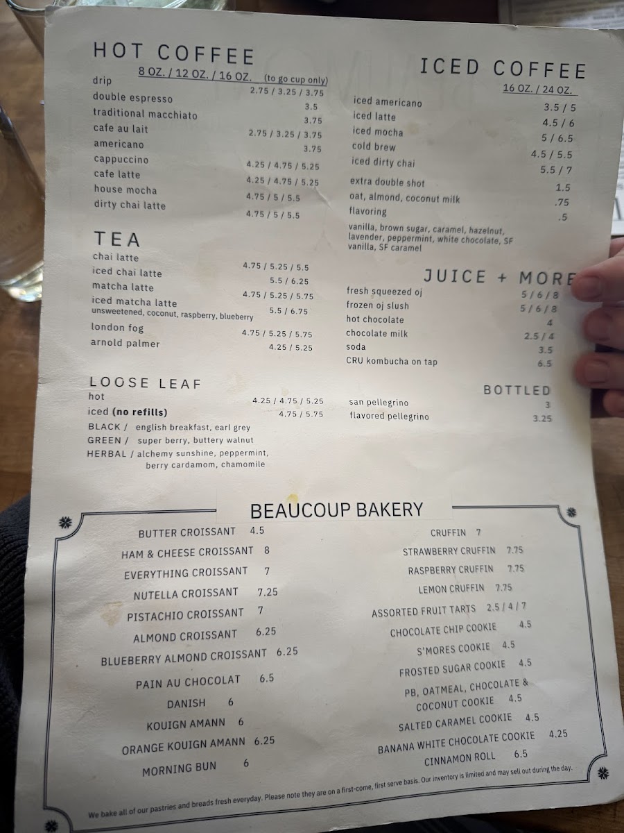 Beaumont Bakery & Cafe Menu - Image 2